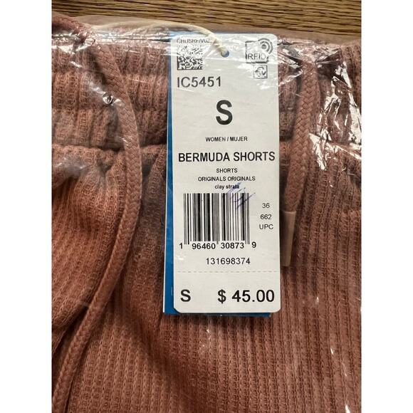 Adidas Originals waffle three stripe shorts in clay strata New with tags! - Picture 5 of 6